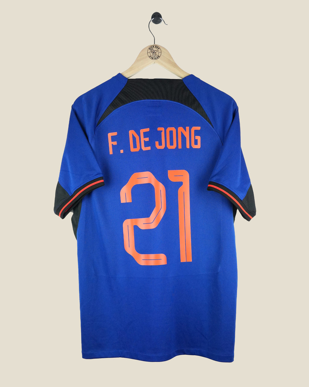 NETHERLANDS 2022 FRENKIE DE JONG AWAY SHIRT (L) NIKE
