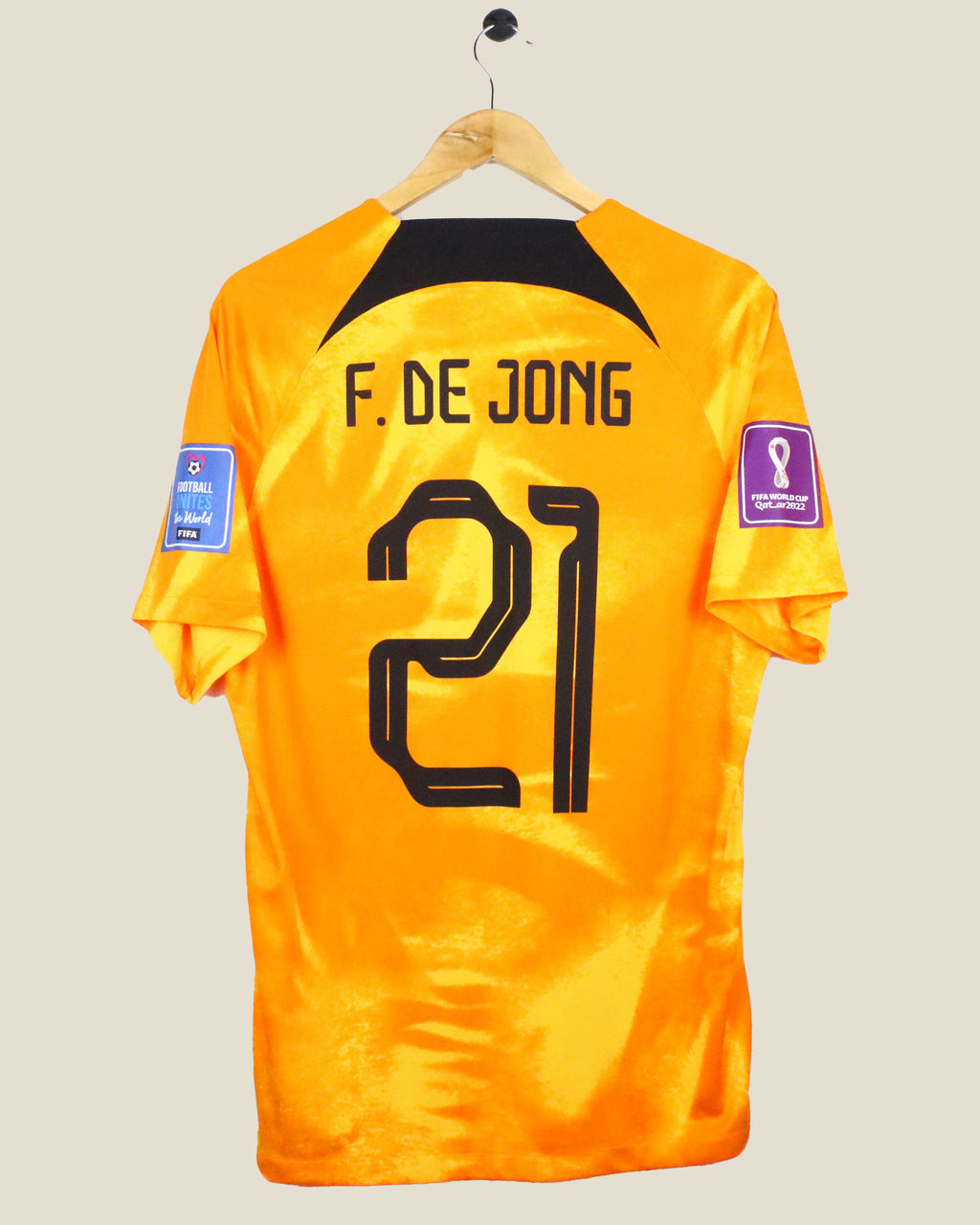 NETHERLANDS 2022 DE JONG WORLD CUP HOME BNWT (M) NIKE