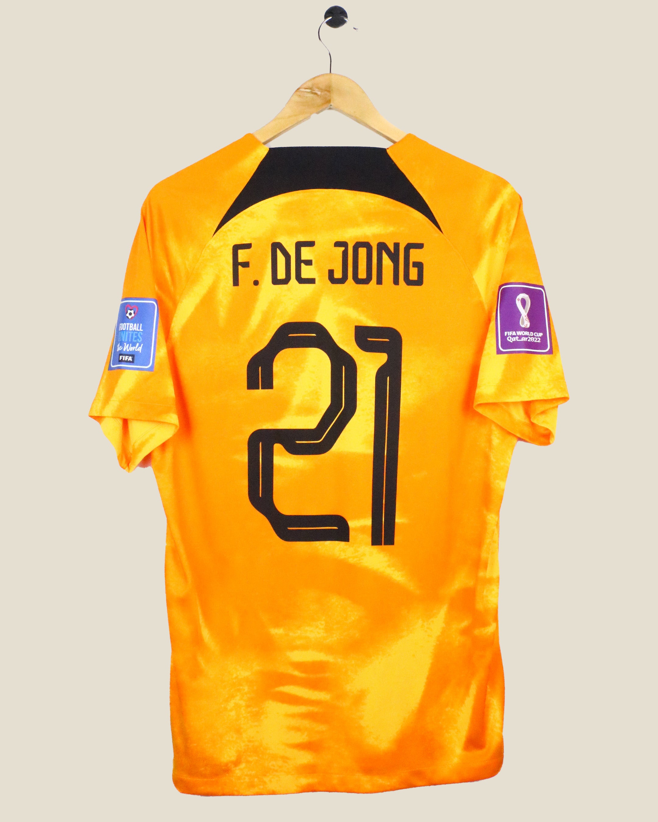 NETHERLANDS 2022 DE JONG WORLD CUP HOME BNWT (M) NIKE