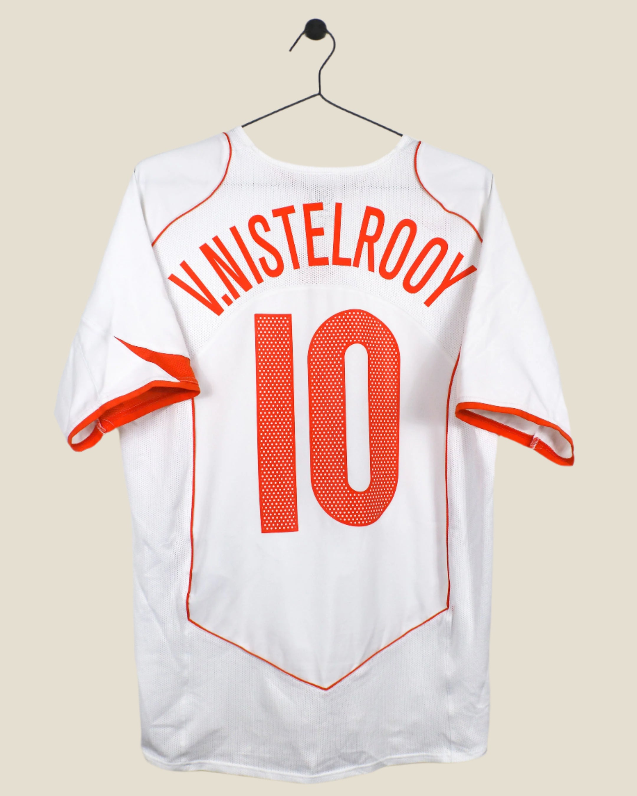 NETHERLANDS 2004 VAN NISTELROOY #10 AWAY SHIRT (M) NIKE