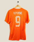 NETHERLANDS 2014 VAN PERSIE HOME PLAYER VERSION SHIRT (L) NIKE