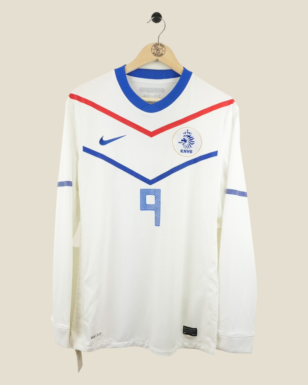 NETHERLANDS 2010 VAN PERSIE AWAY L/S SHIRT PLAYER ISSUE (M) NIKE