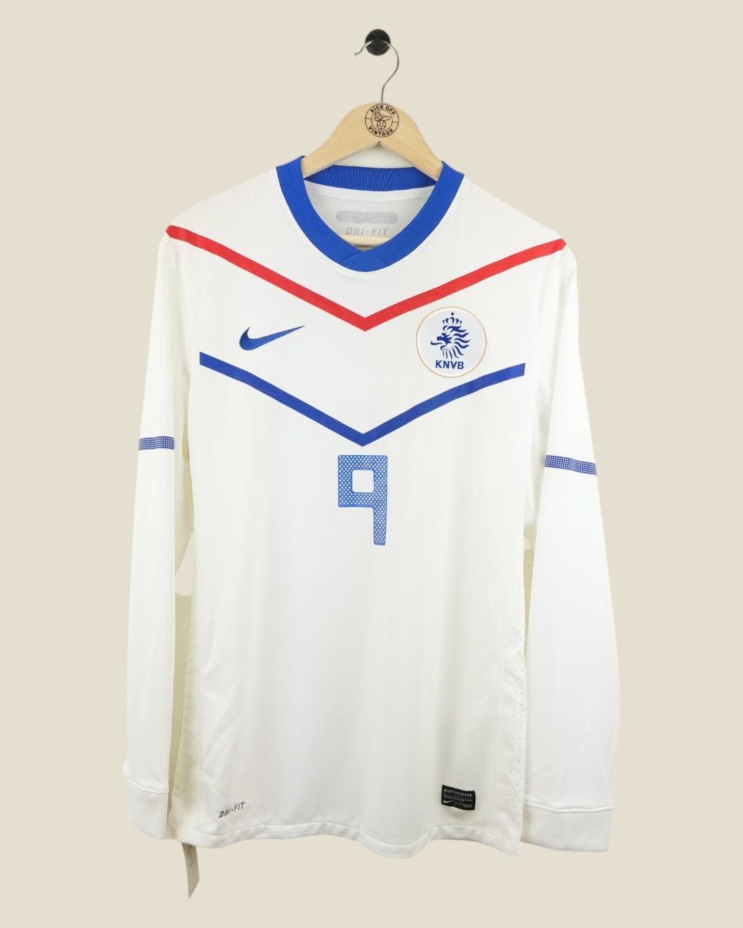 NETHERLANDS 2010 VAN PERSIE AWAY L/S SHIRT PLAYER ISSUE (M) NIKE