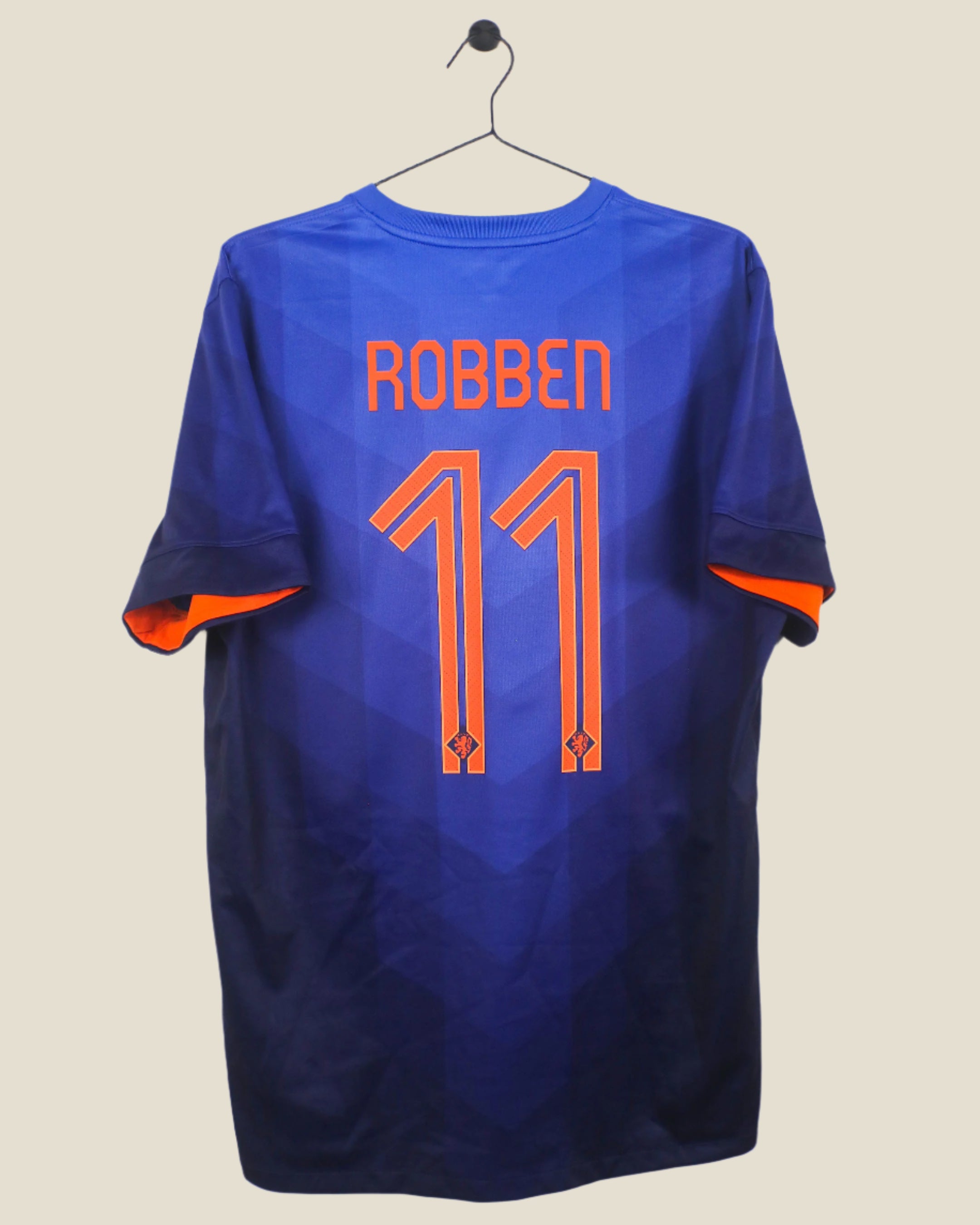 NETHERLANDS 2014 ROBBEN #11 AWAY SHIRT + SHORTS (L) NIKE