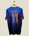 NETHERLANDS 2014 ROBBEN AWAY SHIRT (L) NIKE