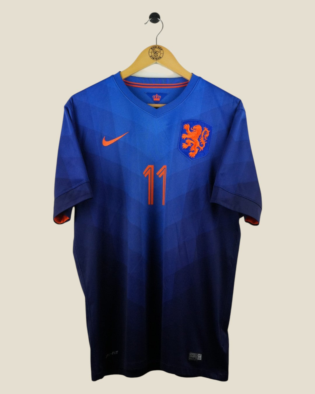 NETHERLANDS 2014 ROBBEN AWAY SHIRT (L) NIKE
