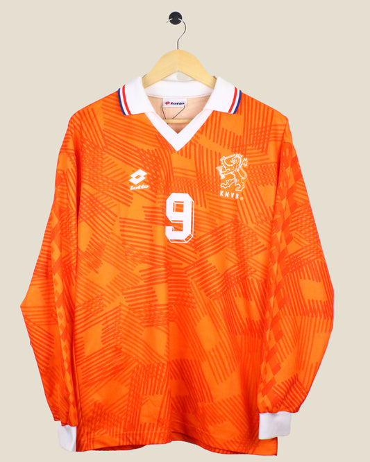 NETHERLANDS 1992 VAN BASTEN #9 HOME L/S (L) LOTTO