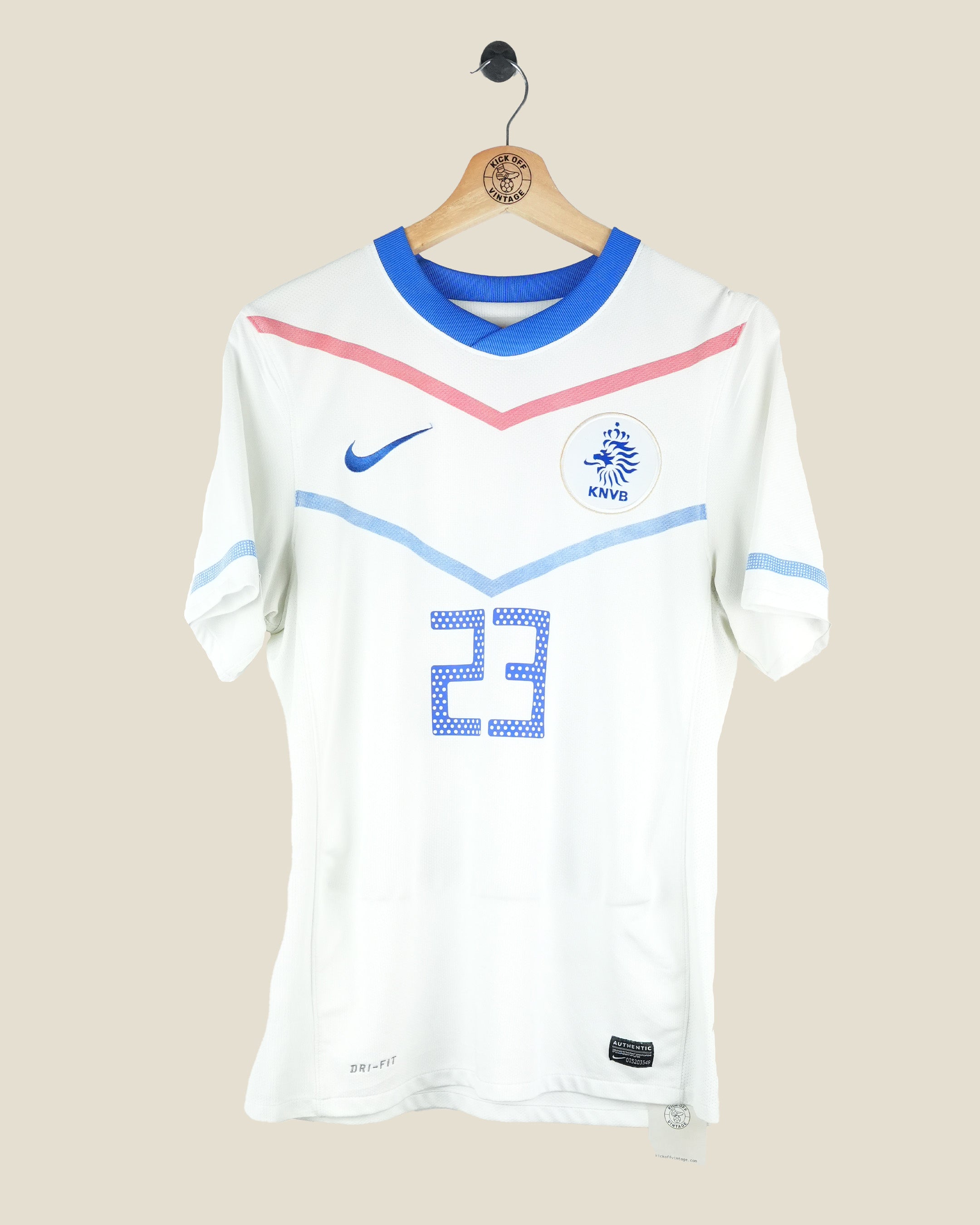 NETHERLANDS 2010 VAN DER VAART AWAY SHIRT (S) NIKE