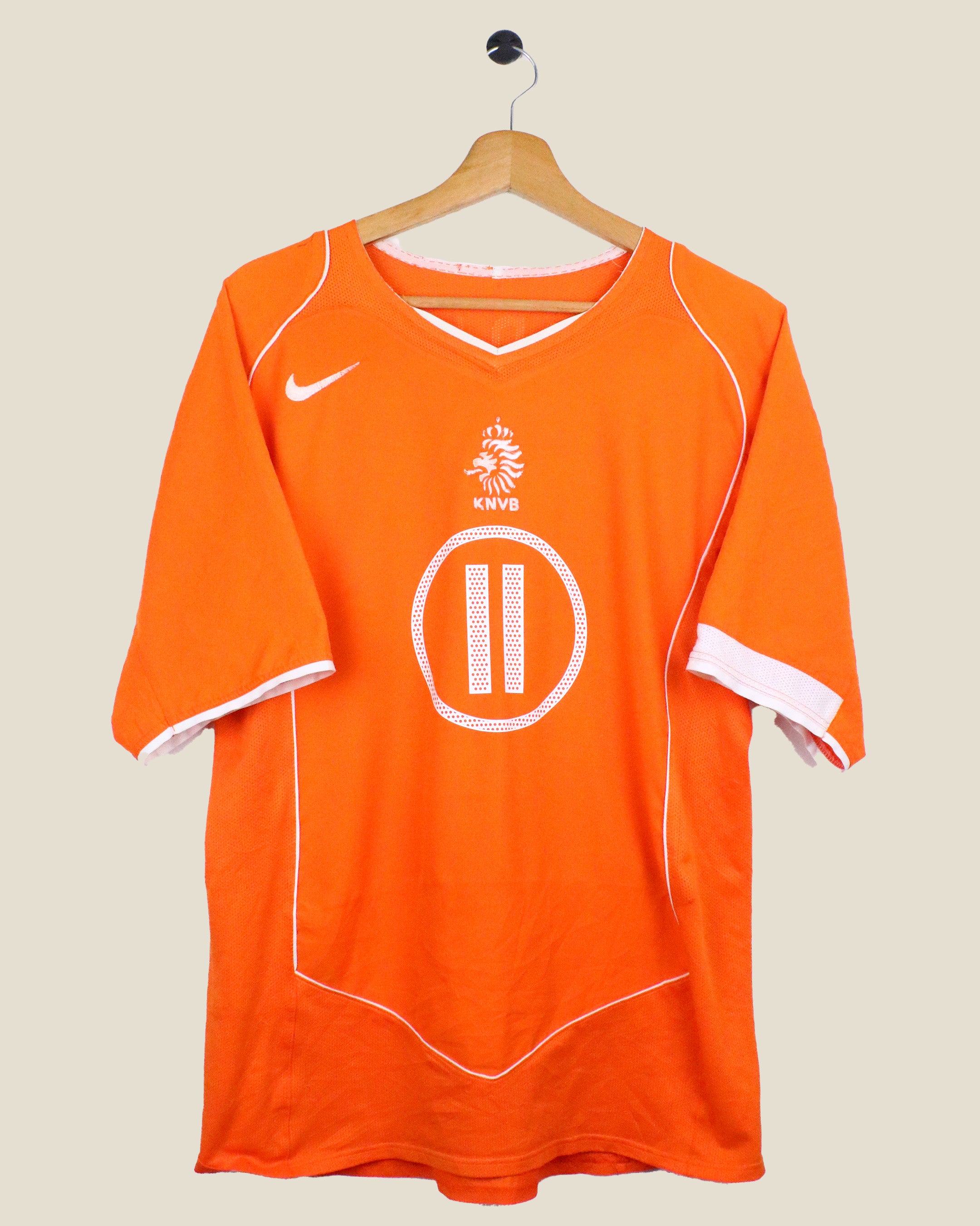 NETHERLANDS 2004 VAN DER VAART #11 HOME (L) NIKE