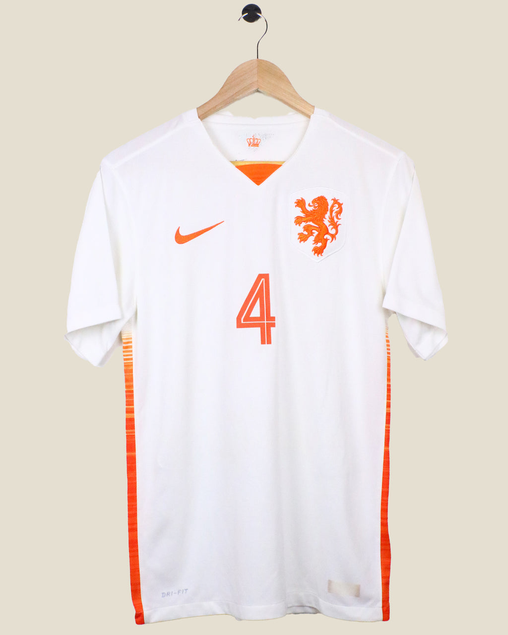 NETHERLANDS 2015 VAN DIJK #4 AWAY (S) NIKE