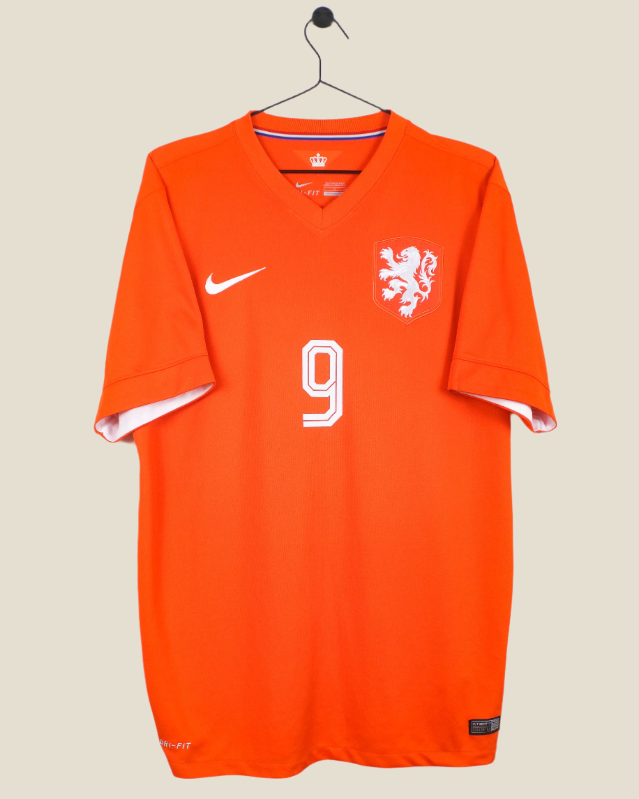 NETHERLANDS 2014 VAN PERSIE #9 HOME SHIRT (L) NIKE