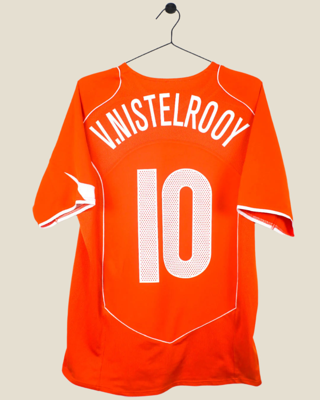 NETHERLANDS 2004 VAN NISTELROOY #10 HOME SHIRT (M) NIKE