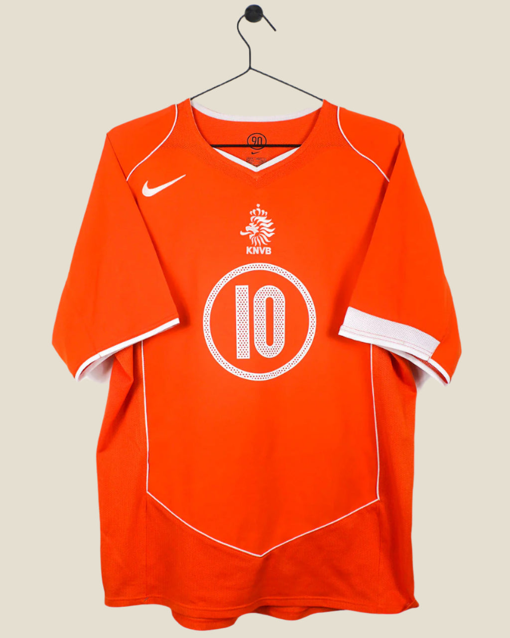 NETHERLANDS 2004 VAN NISTELROOY #10 HOME SHIRT (M) NIKE