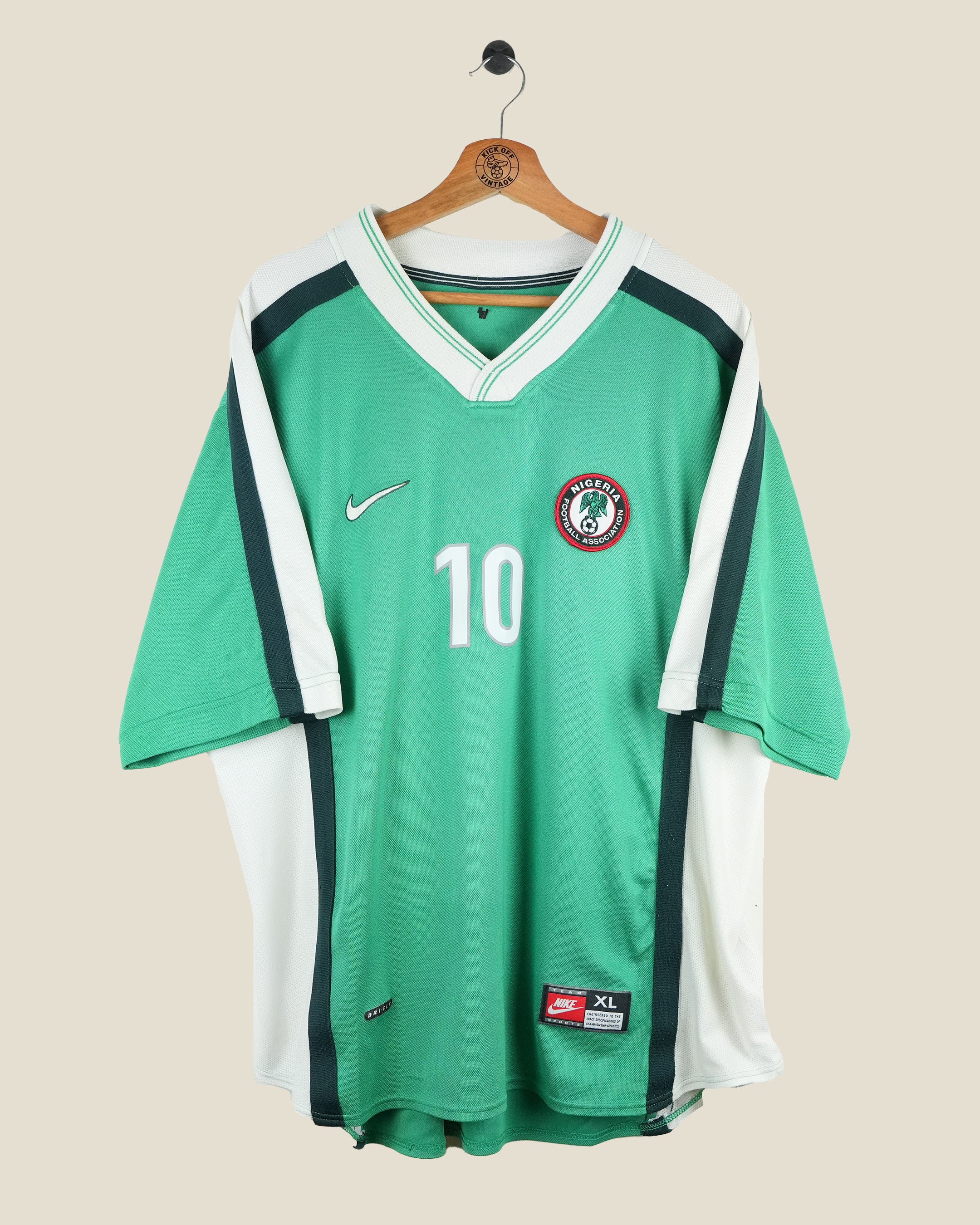 NIGERIA 1998 OKOCHA HOME SHIRT (XL) NIKE