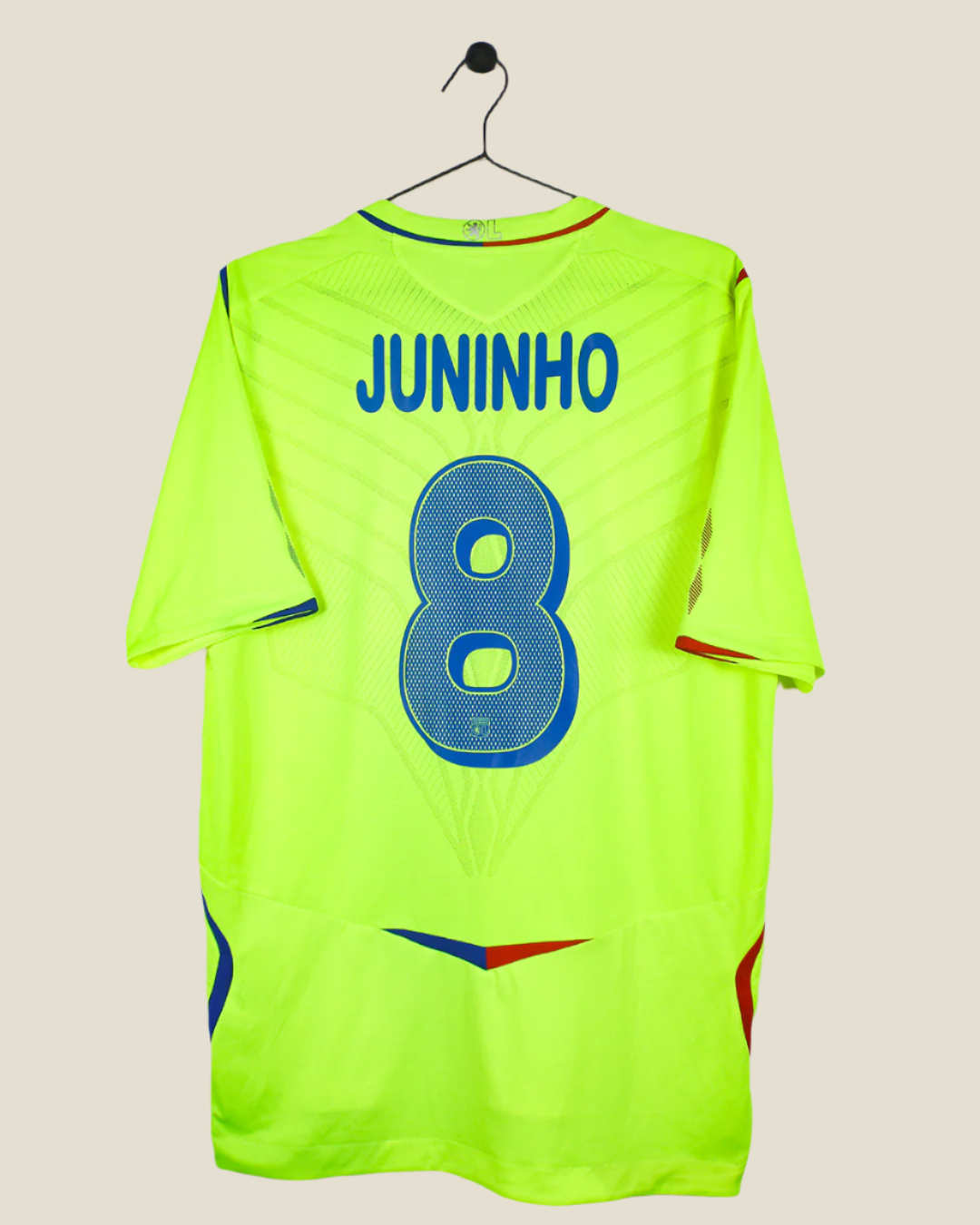 OLYMPIQUE LYON 2008/2009 JUNINHO #8 THIRD SHIRT (L) UMBRO