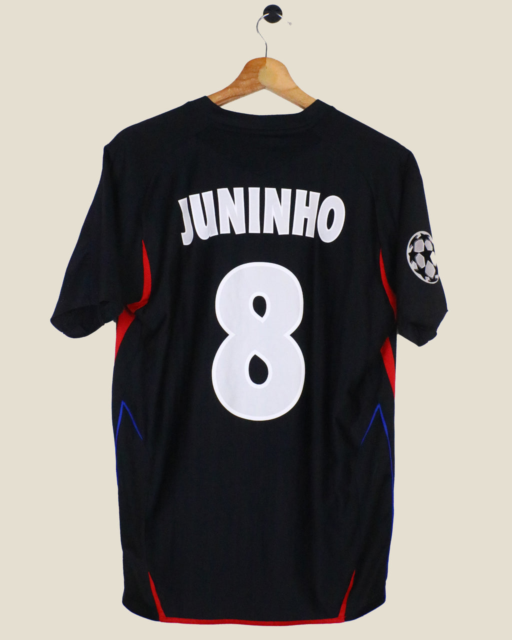 OLYMPIQUE LYON 2007/08 JUNINHO #8 UCL THIRD (S) UMBRO