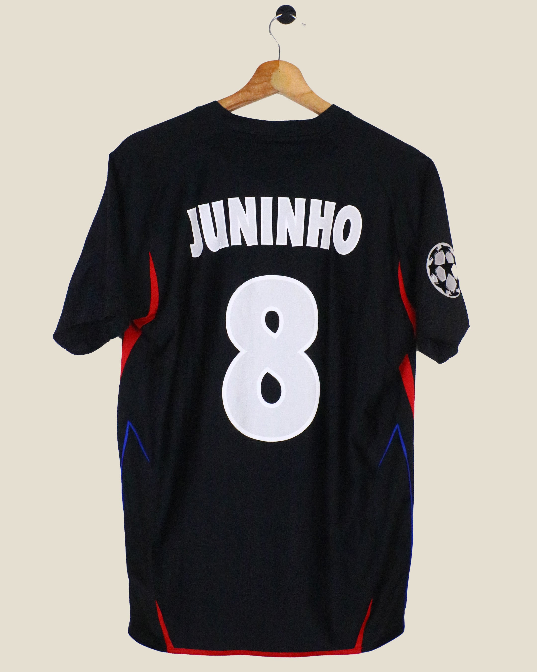 OLYMPIQUE LYON 2007/08 JUNINHO #8 UCL THIRD (S) UMBRO