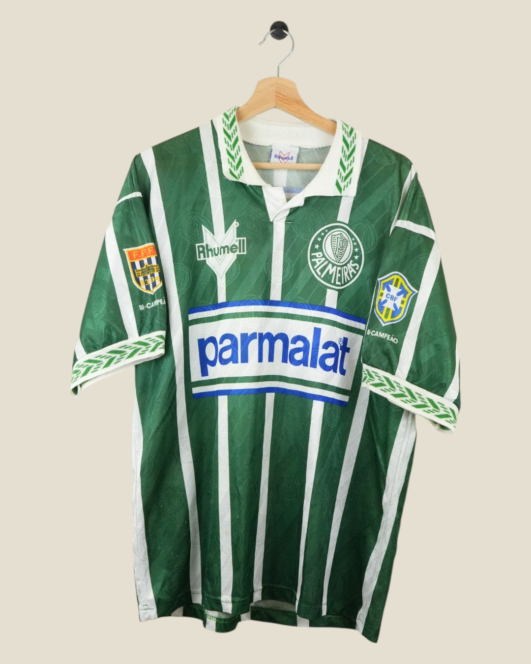 PALMEIRAS 1993/94 HOME SHIRT (M/L) RHUMELL