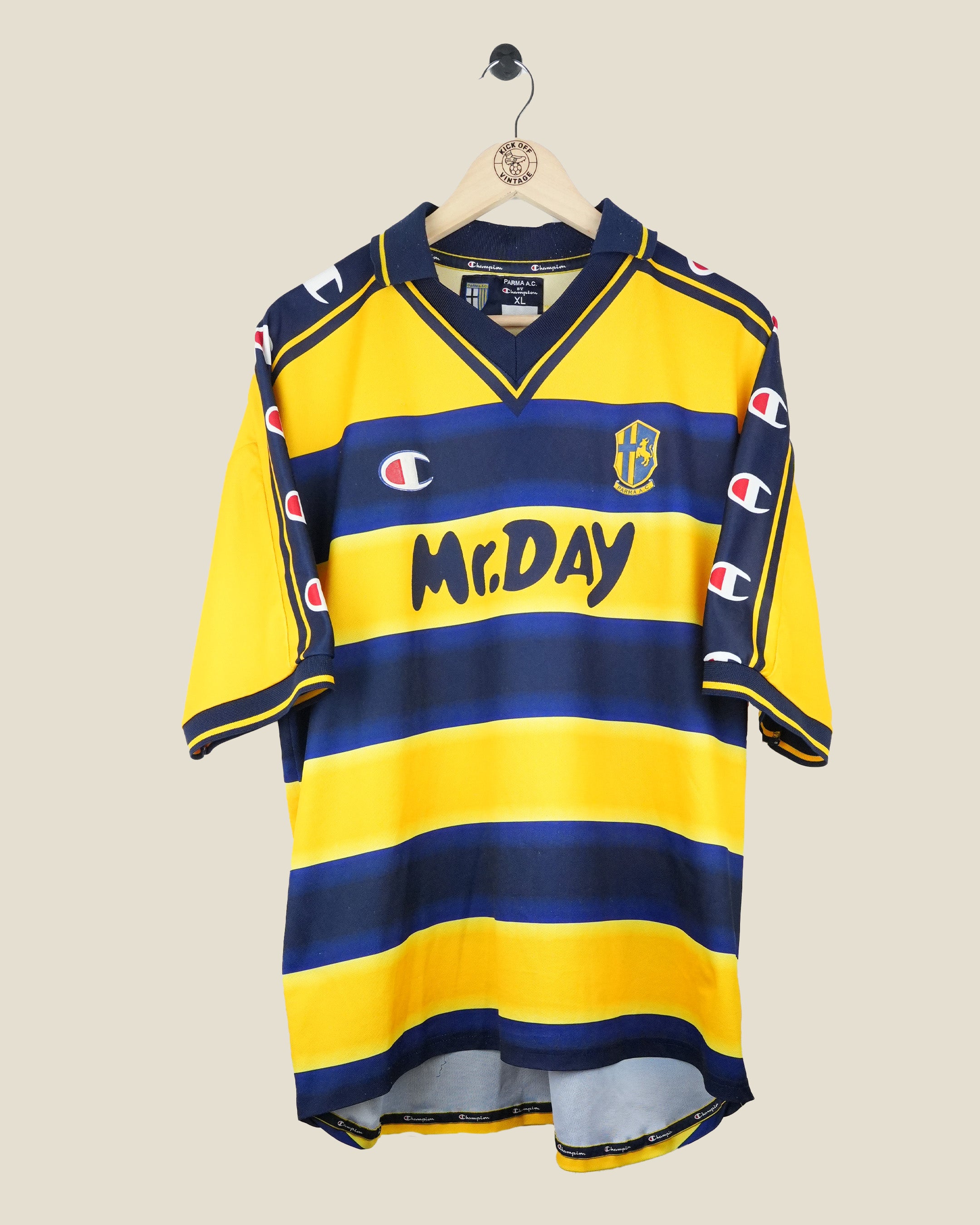 PARMA 2000/01 CANNAVARO HOME SHIRT V2 (XL) CHAMPION
