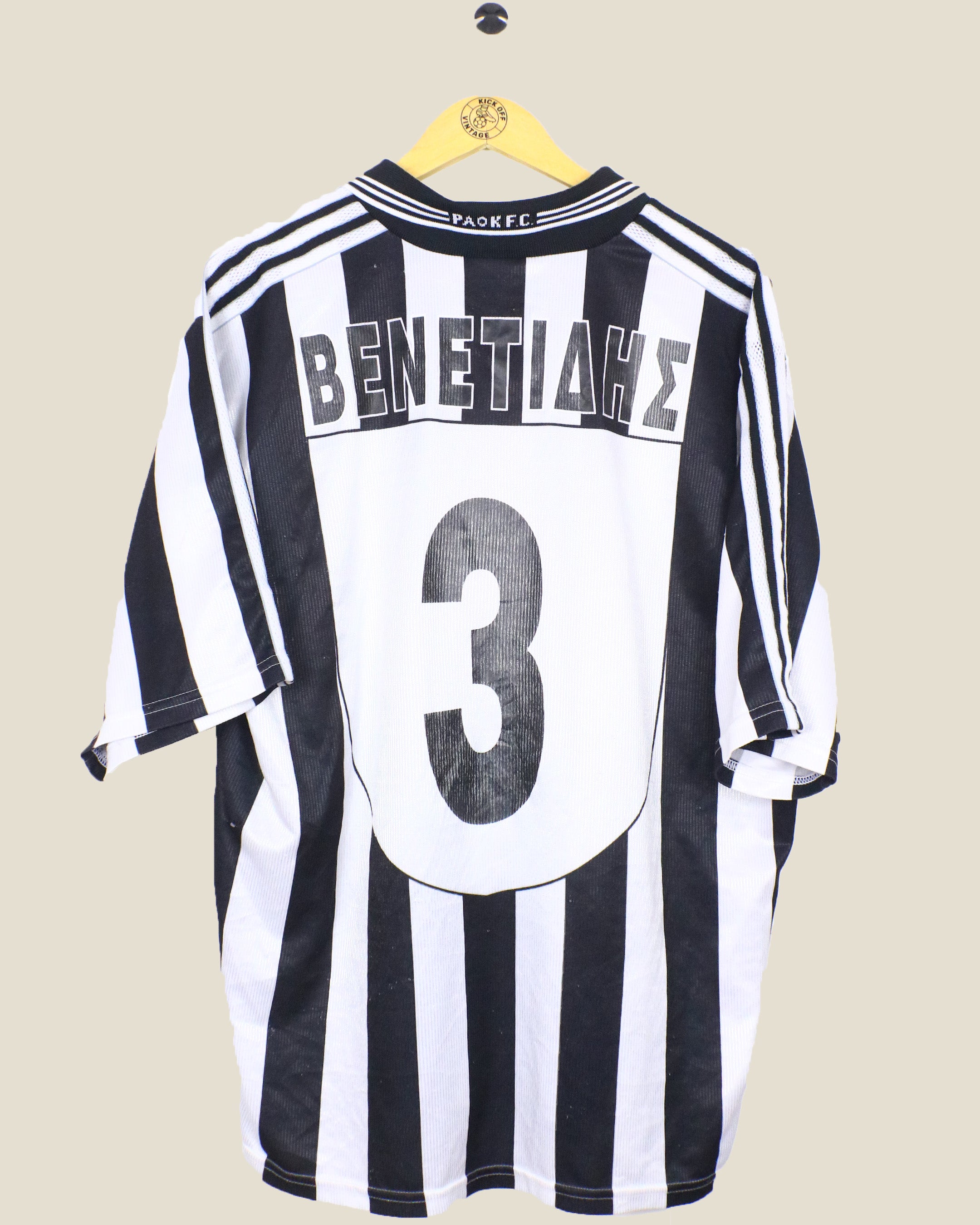 PAOK 1998/99 BENETIAHE HOME SHIRT (XL) ADIDAS