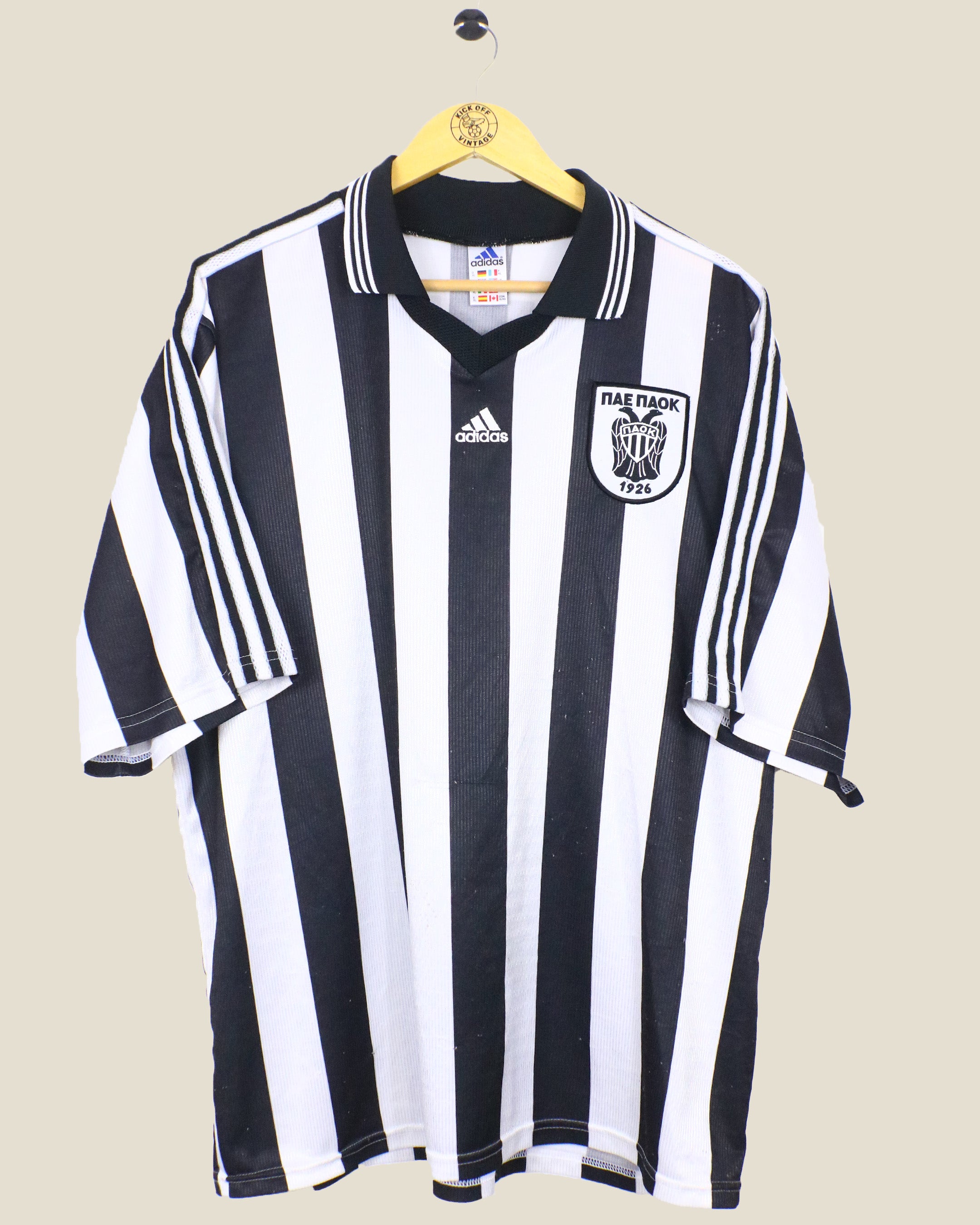 PAOK 1998/99 BENETIAHE HOME SHIRT (XL) ADIDAS