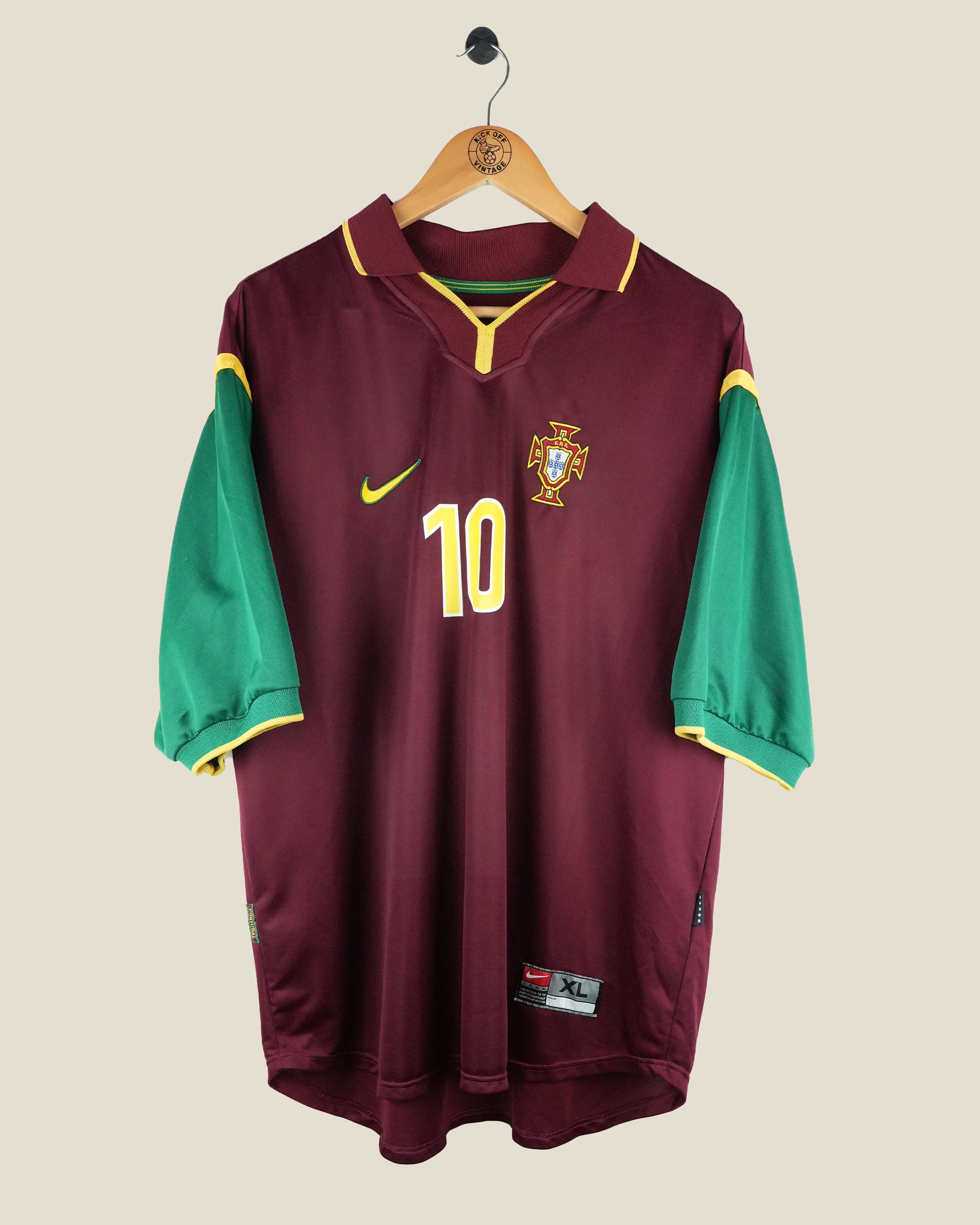 PORTUGAL 1998 RUI COSTA HOME SHIRT (XL) NIKE