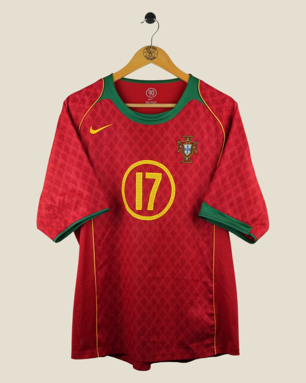 PORTUGAL 2004 RONALDO HOME SHIRT (L) NIKE