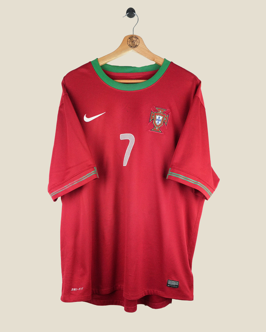 PORTUGAL 2012 RONALDO HOME SHIRT (XXL) NIKE