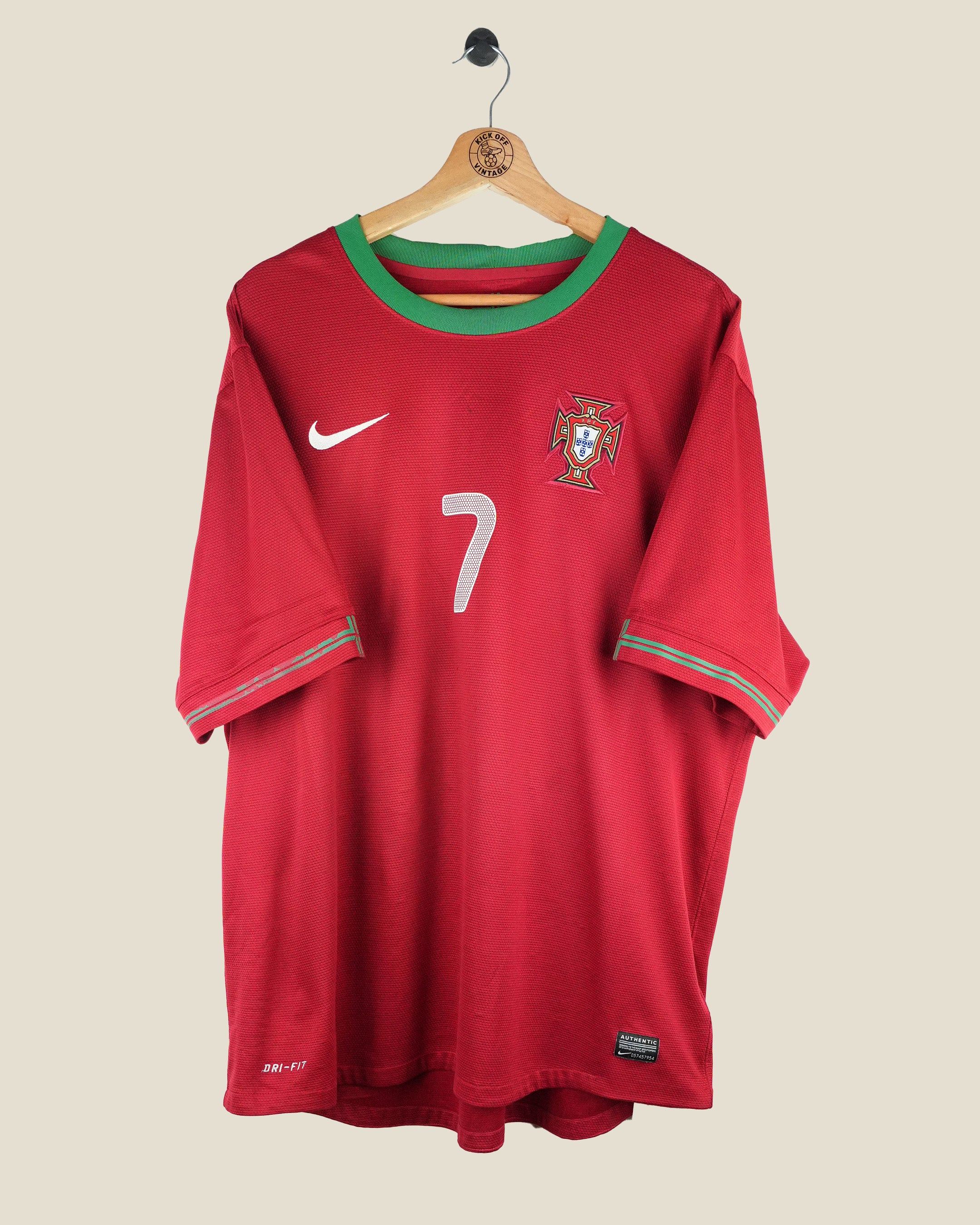 PORTUGAL 2012 RONALDO HOME SHIRT (XXL) NIKE