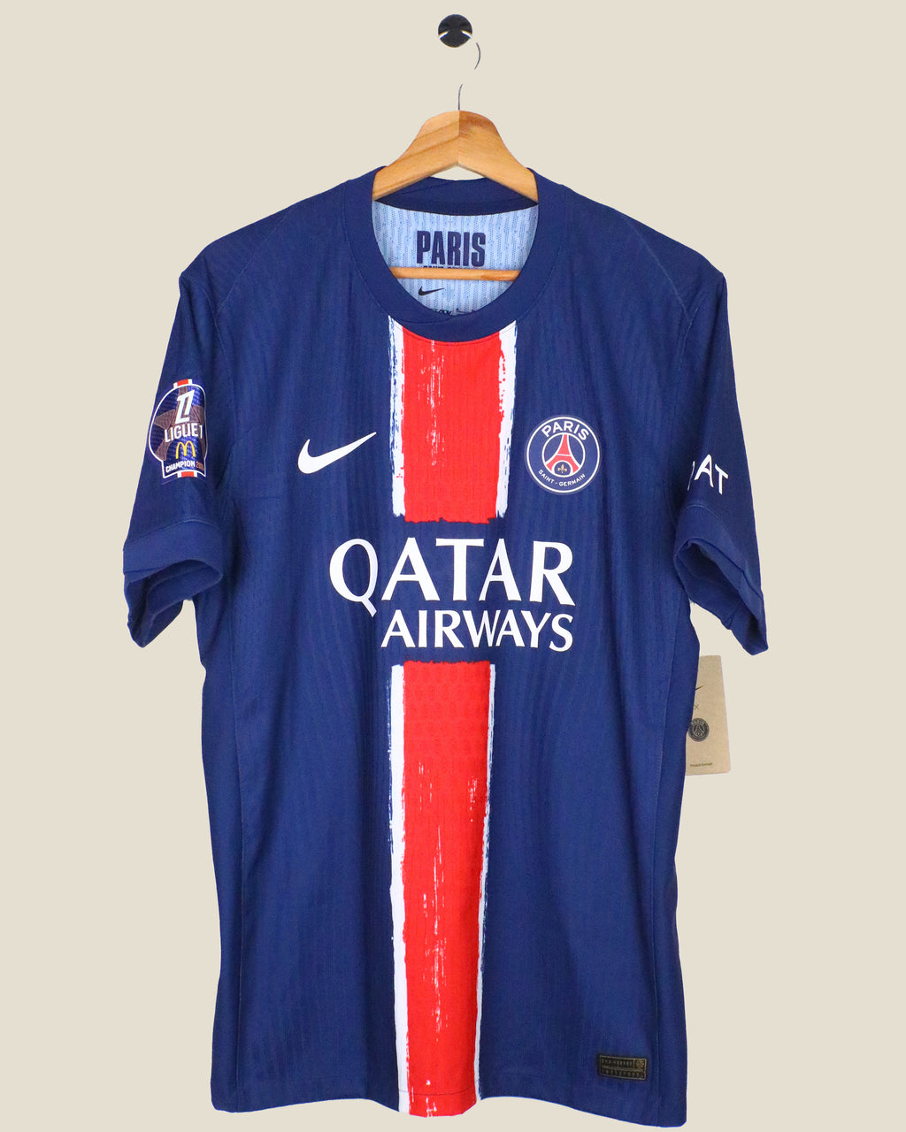 PARIS SAINT-GERMAIN 2024/25 BARCOLA HOME PLAYER VERSION *BNWT* (M) NIKE