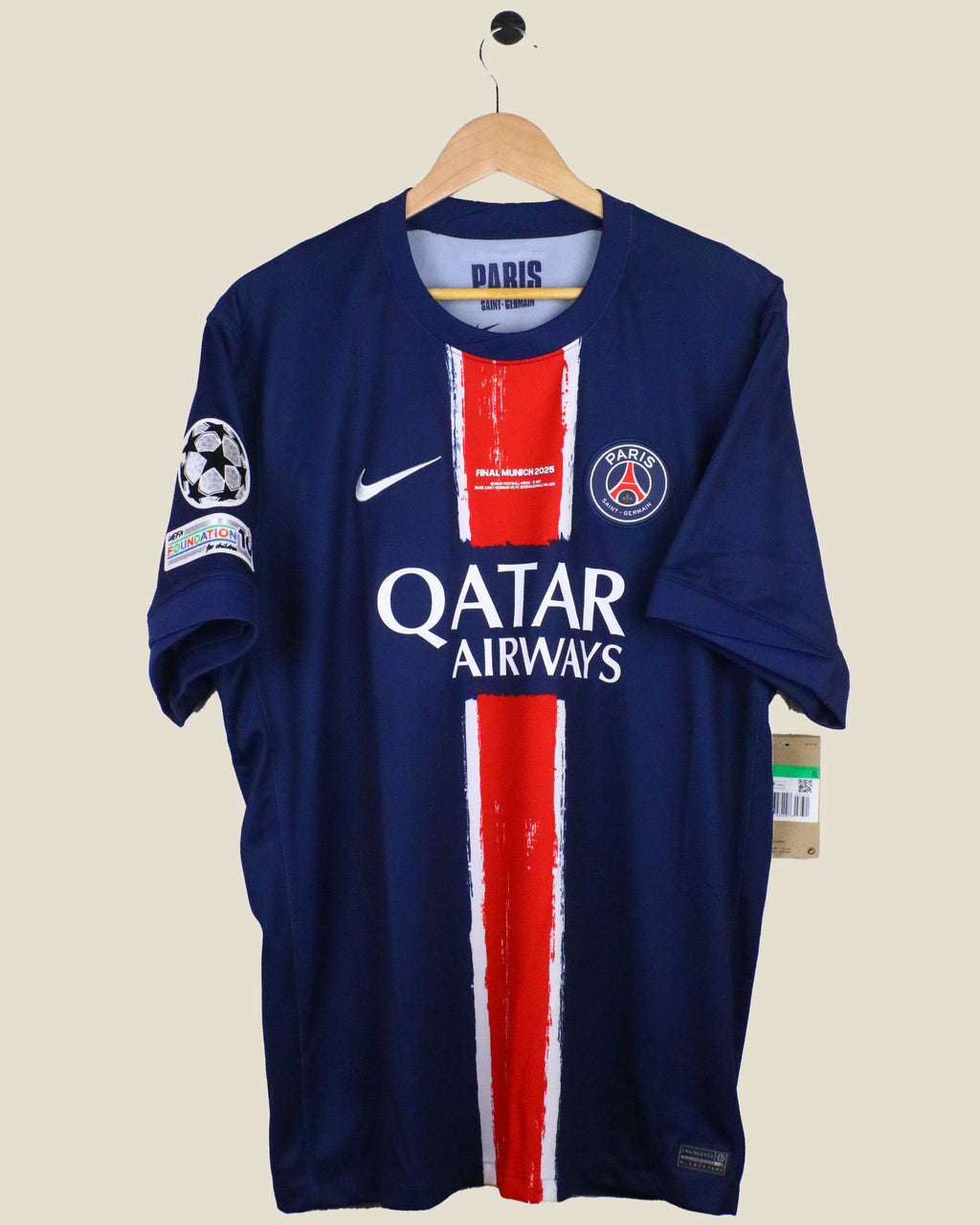 PARIS SAINT-GERMAIN 2024/25 DEMBELE #10 UCL FINAL HOME BNWT (XL) NIKE