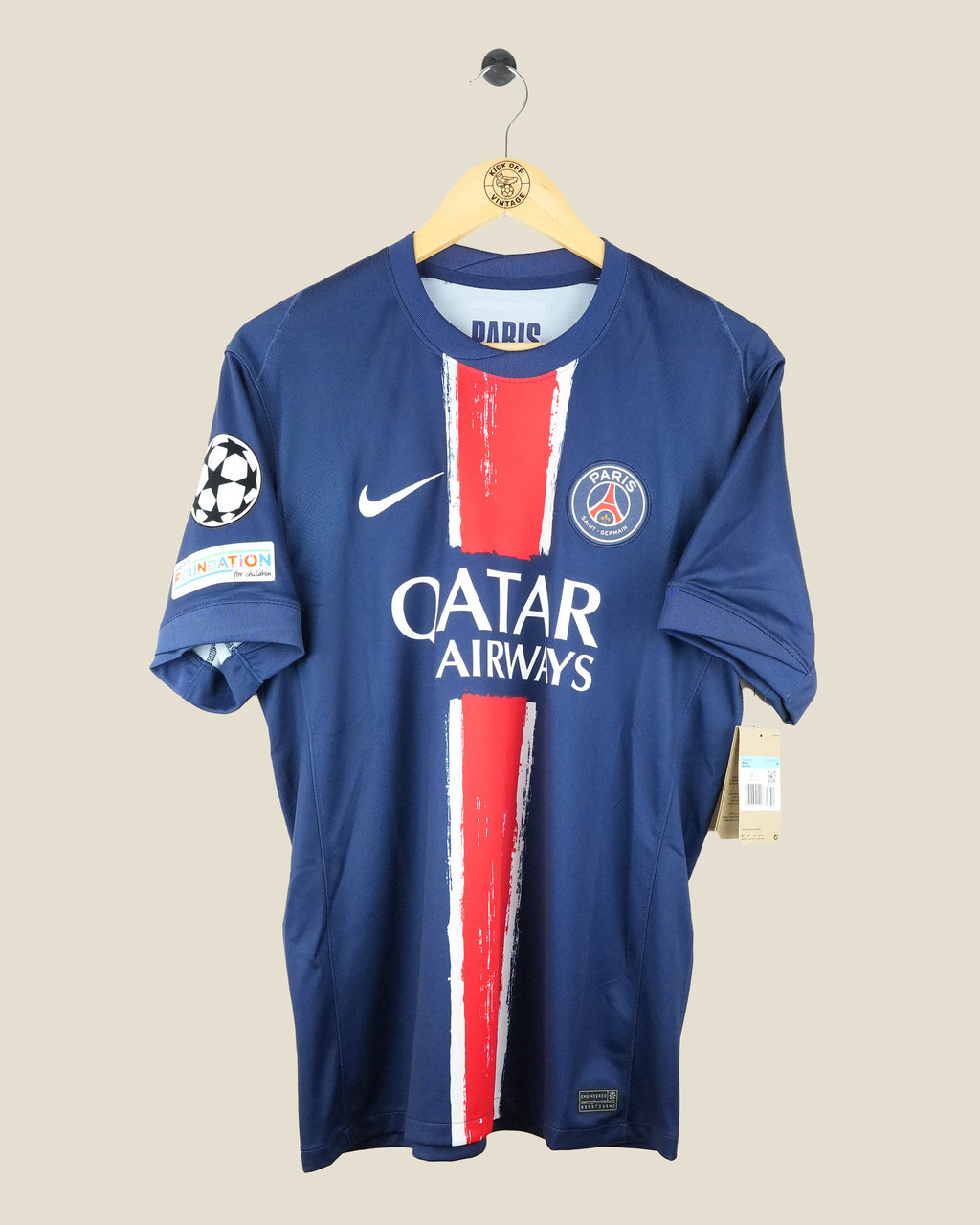 PARIS SAINT-GERMAIN 2024/25 KVARATSKHELIA UCL HOME BNWT (M) NIKE