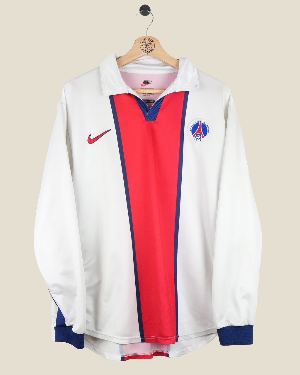 PARIS SAINT-GERMAIN 1998/99 OKOCHA AWAY SHIRT L/S (M) NIKE