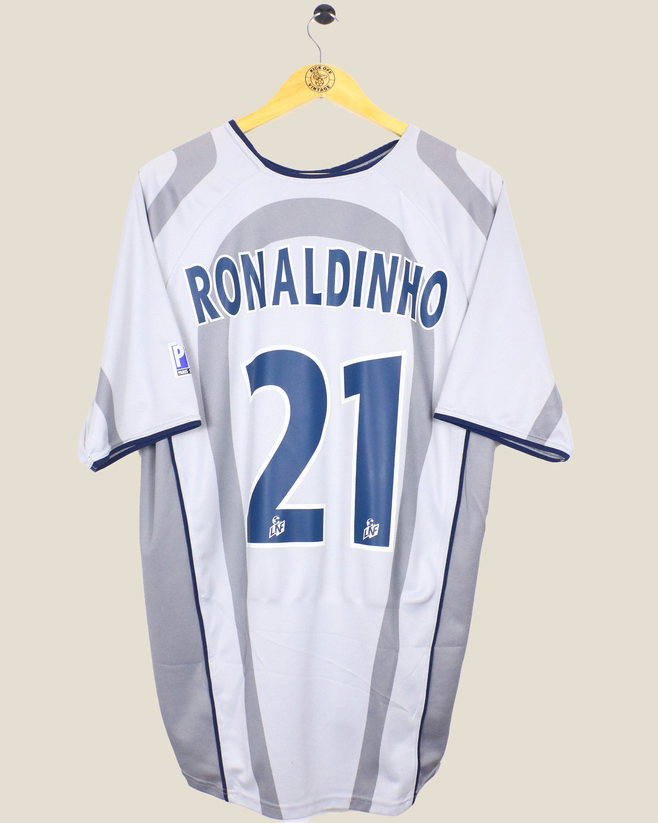 PARIS SAINT GERMAIN 2001/02 RONALDINHO AWAY SHIRT (L) NIKE
