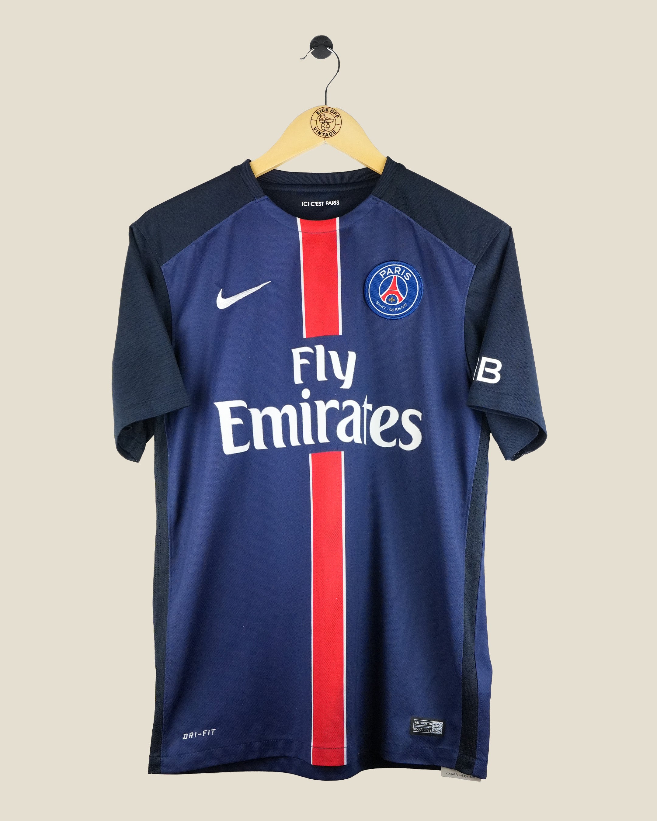 PARIS SAINT-GERMAIN 2015/16 VERATTI HOME SHIRT (M) NIKE