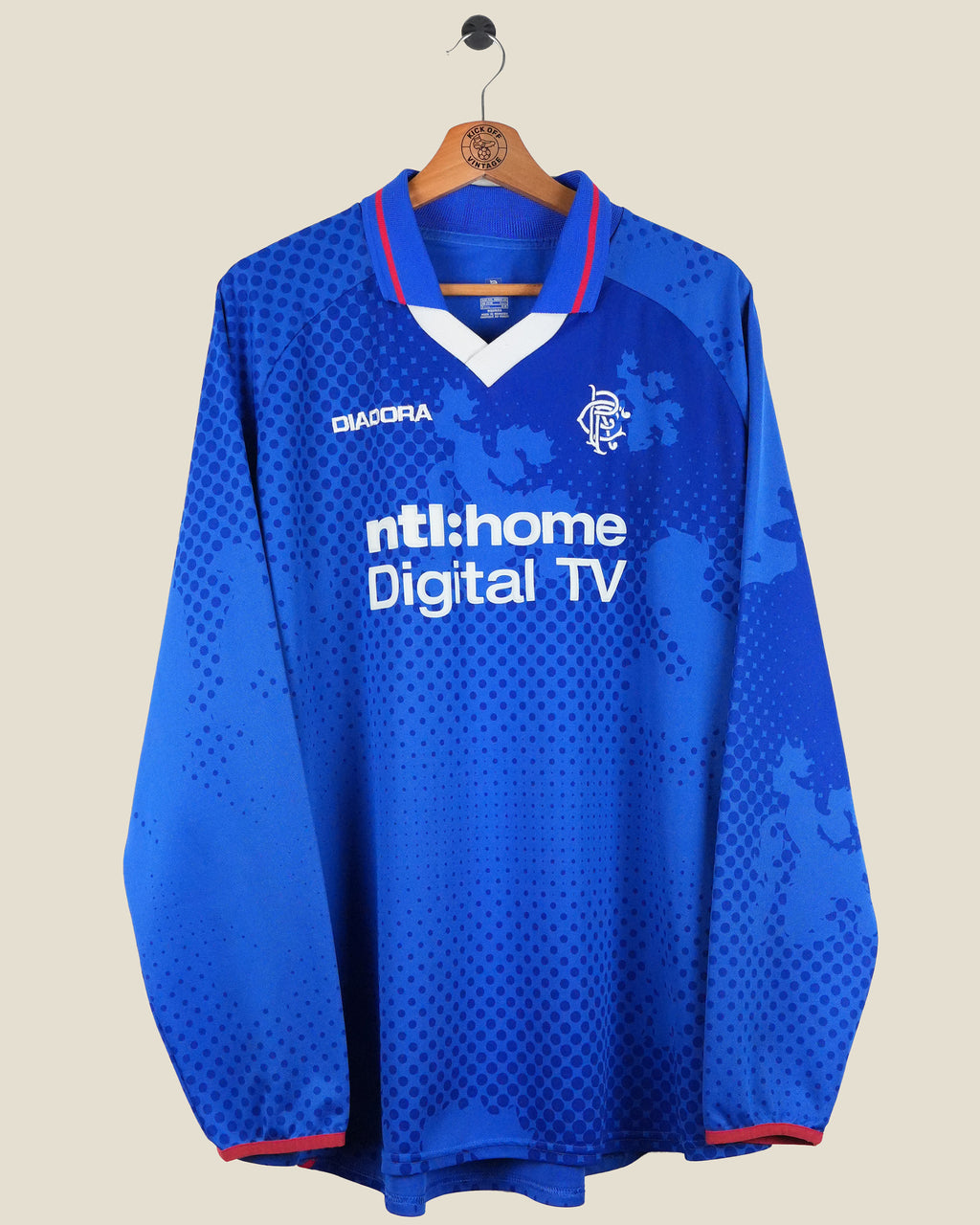 RANGERS 2002/03 HOME SHIRT L/S (XXL) DIADORA