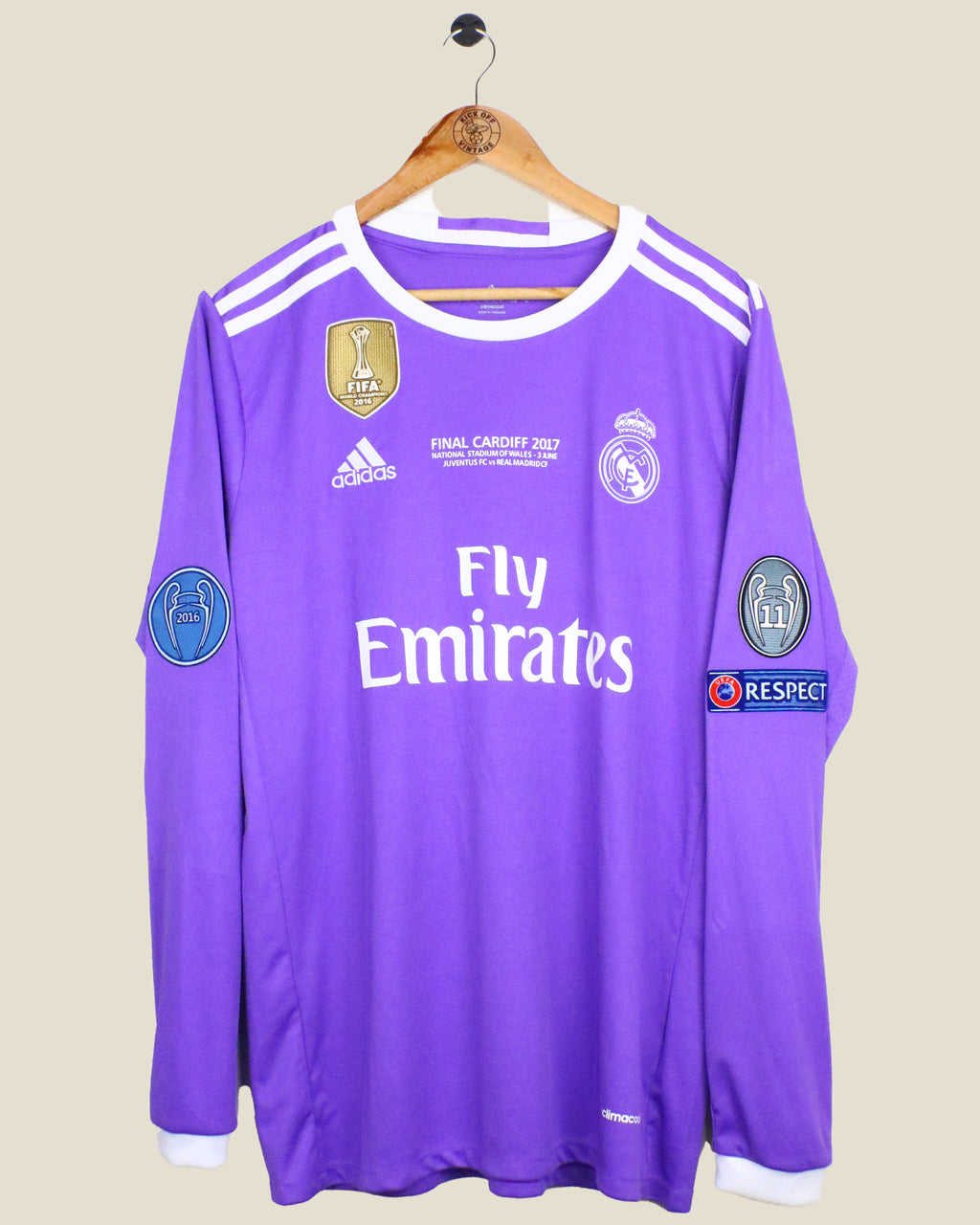 REAL MADRID 2016/17 RONALDO AWAY L/S (L) ADIDAS