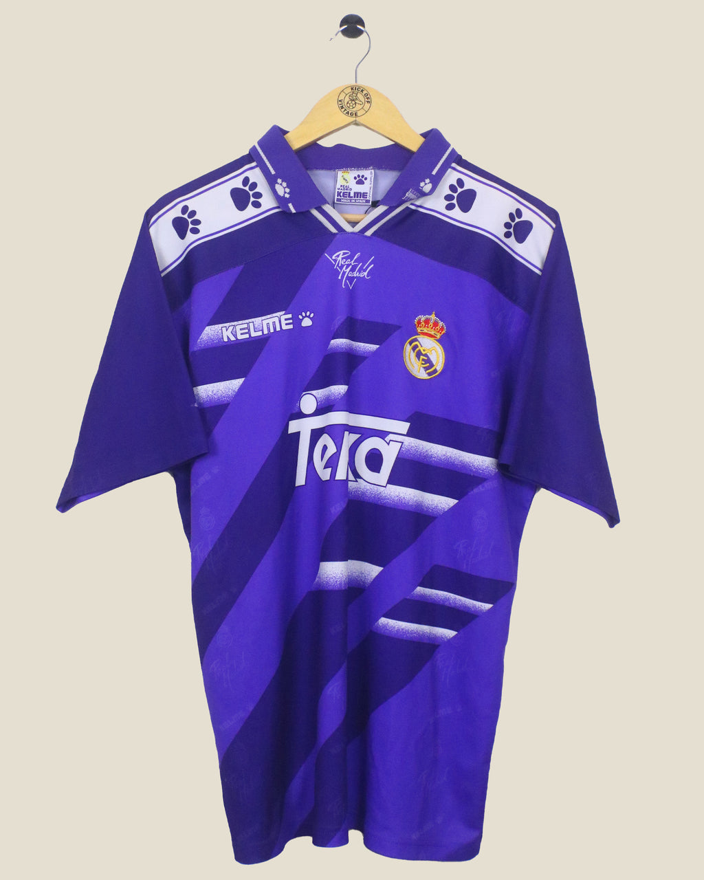 REAL MADRID 1994/96 AWAY FULL KIT (L) KELME