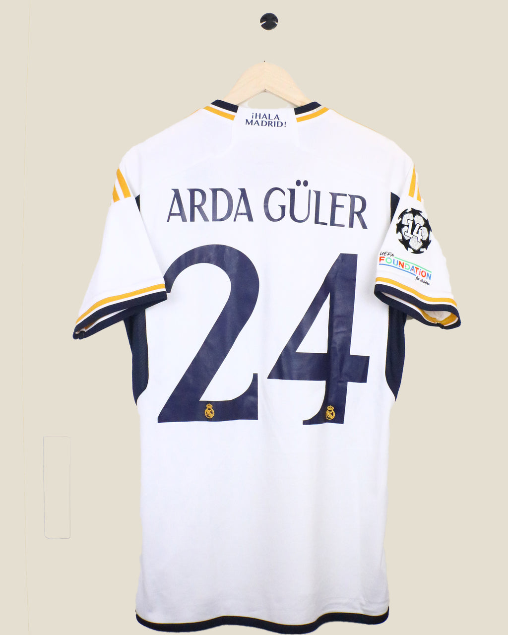 REAL MADRID 2023/24 ARDA GULER #24 UCL HOME *BNWT* (M) ADIDAS