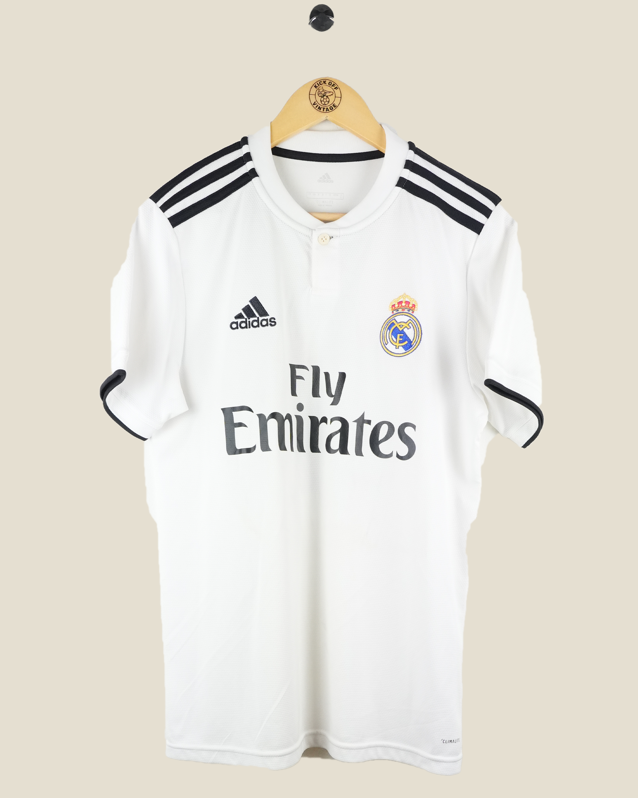 REAL MADRID 2018/19 BALE HOME SHIRT (M) ADIDAS