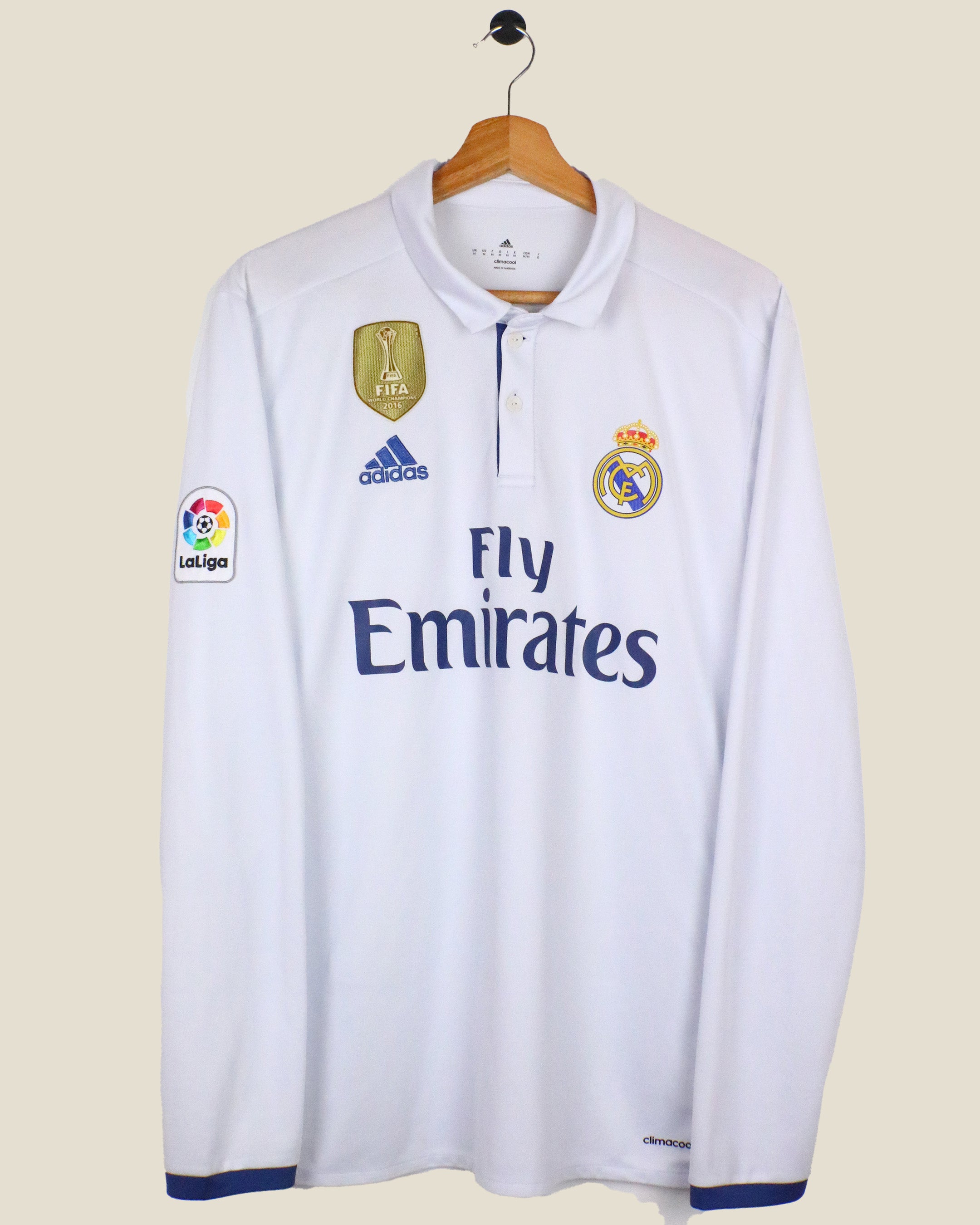 REAL MADRID 2016/17 BALE #11 HOME L/S (M) ADIDAS