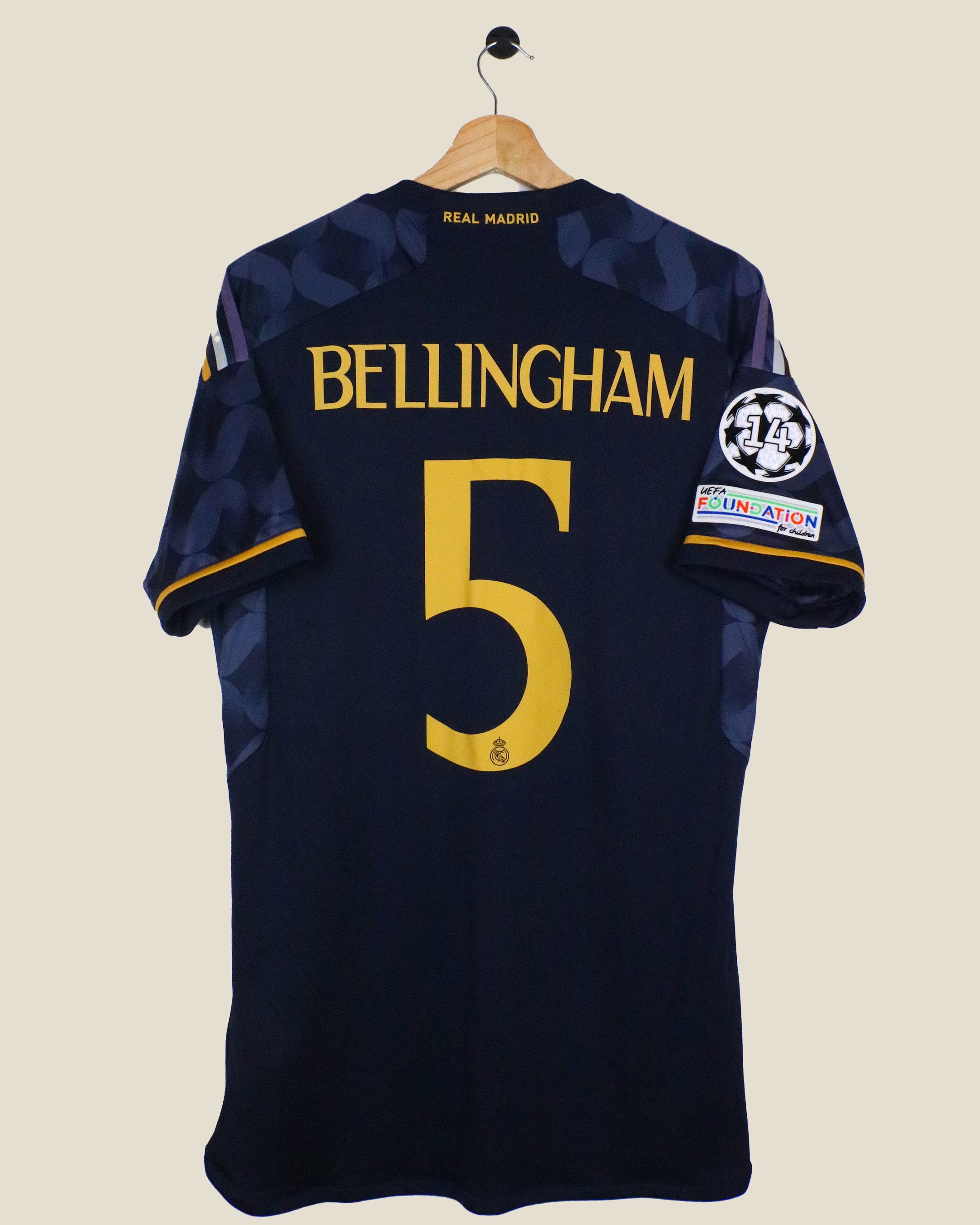 REAL MADRID 2024/25 BELLINGHAM #5 UCL AWAY BNWT (M) ADIDAS