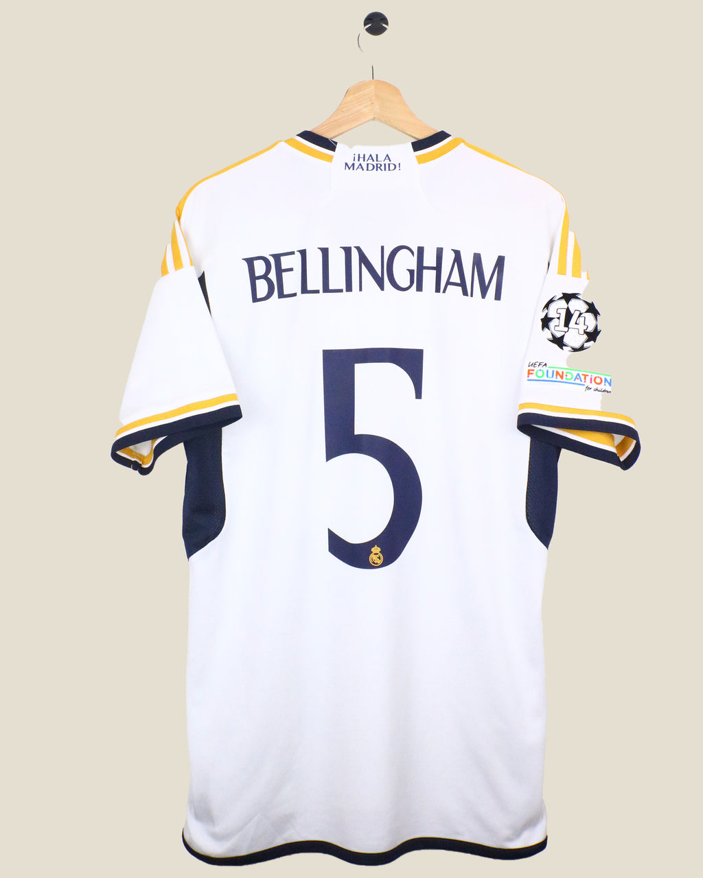 REAL MADRID 2022/23 BELLINGHAM #5 HOME UCL (L) ADIDAS
