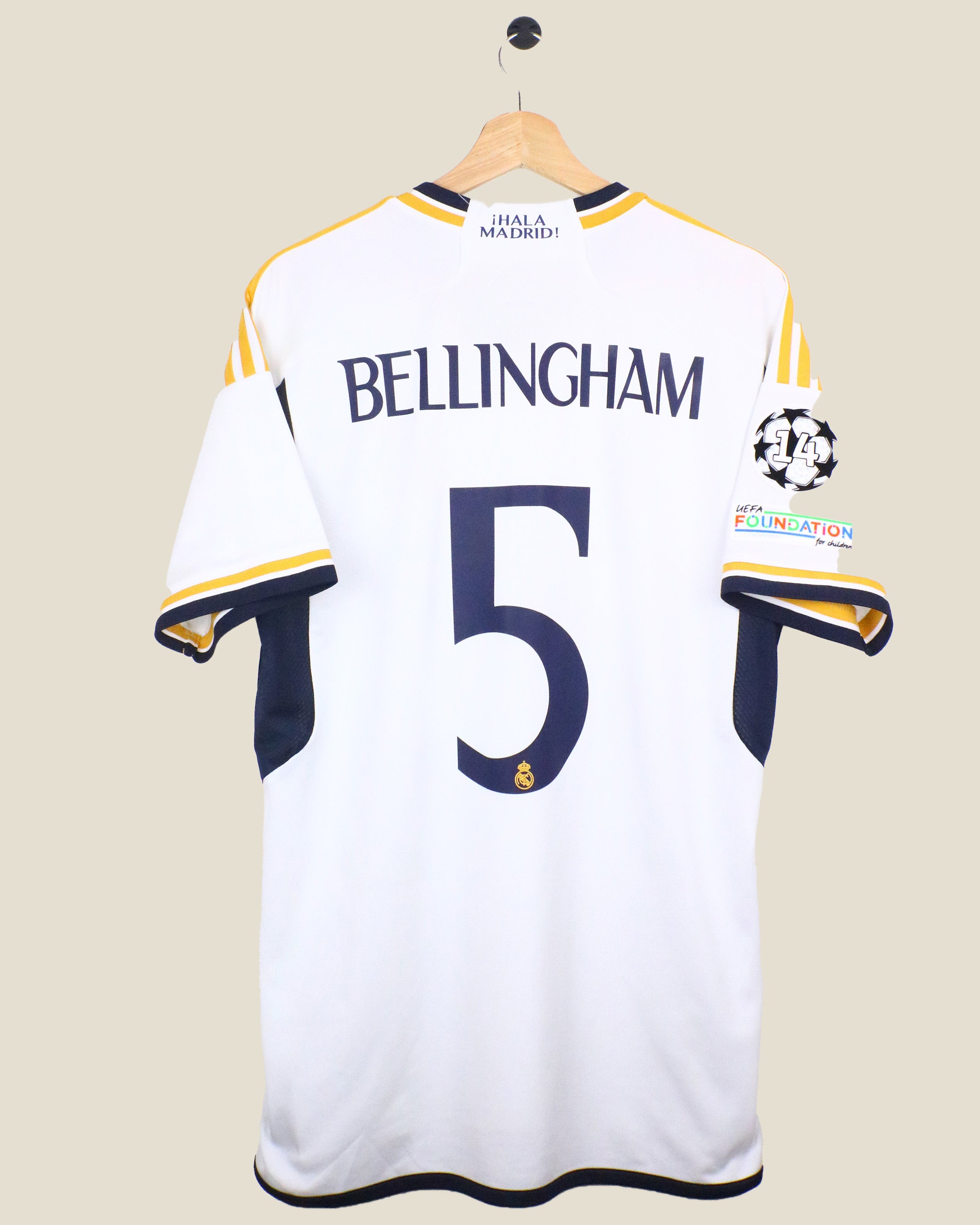 REAL MADRID 2022/23 BELLINGHAM #5 HOME UCL (L) ADIDAS