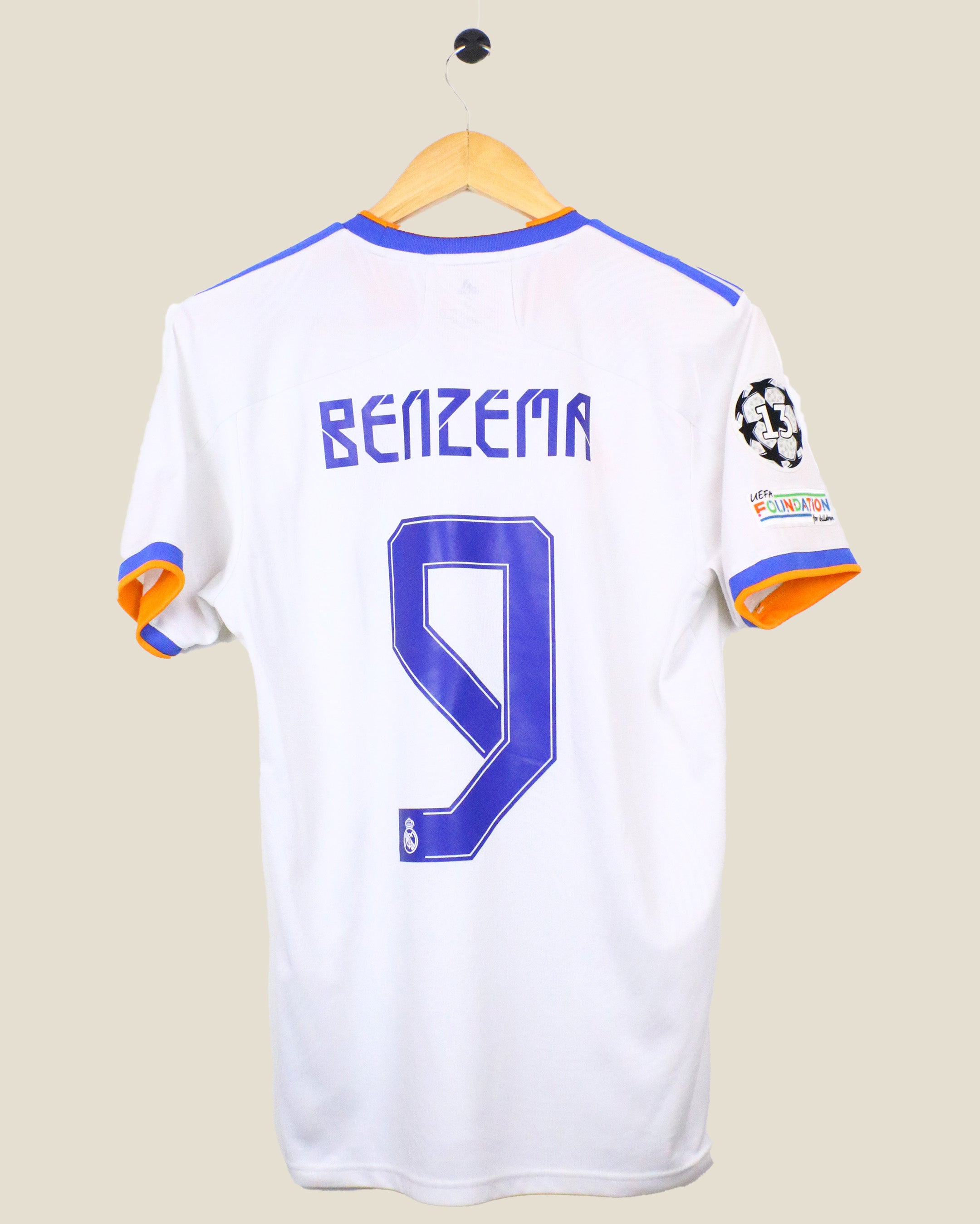 REAL MADRID 2021/22 BENZEMA #9 FINAL UCL HOME (S) ADIDAS