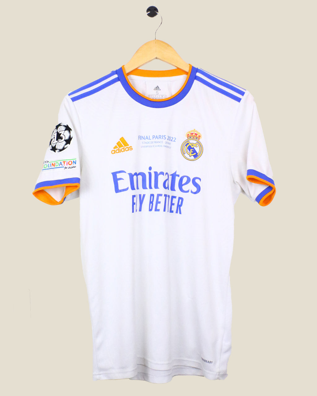 REAL MADRID 2021/22 BENZEMA #9 FINAL UCL HOME (S) ADIDAS