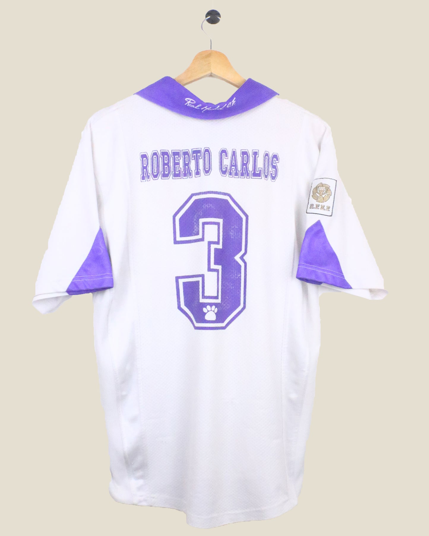 REAL MADRID 1999/00 ROBERTO CARLOS #3 UCL HOME (L) KELME