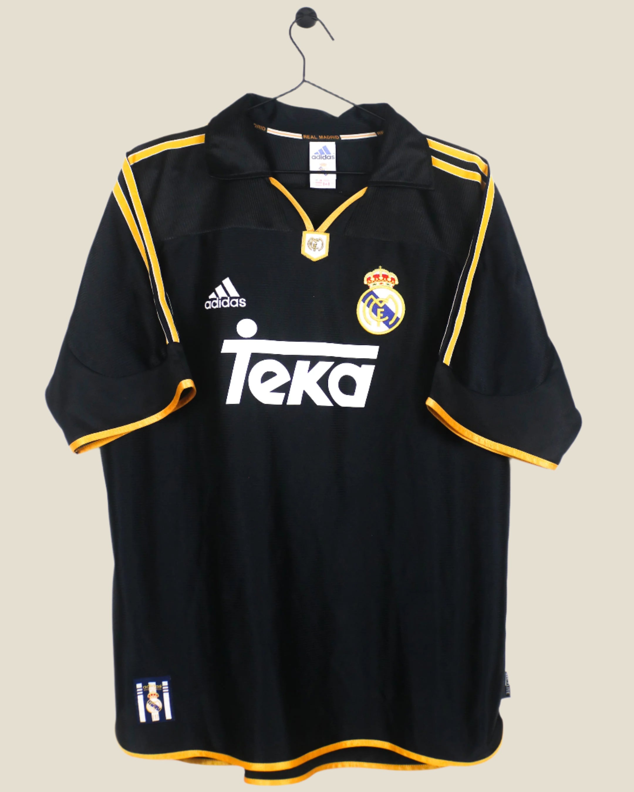 REAL MADRID 1999/00 CARLOS #3 AWAY SHIRT (L) ADIDAS