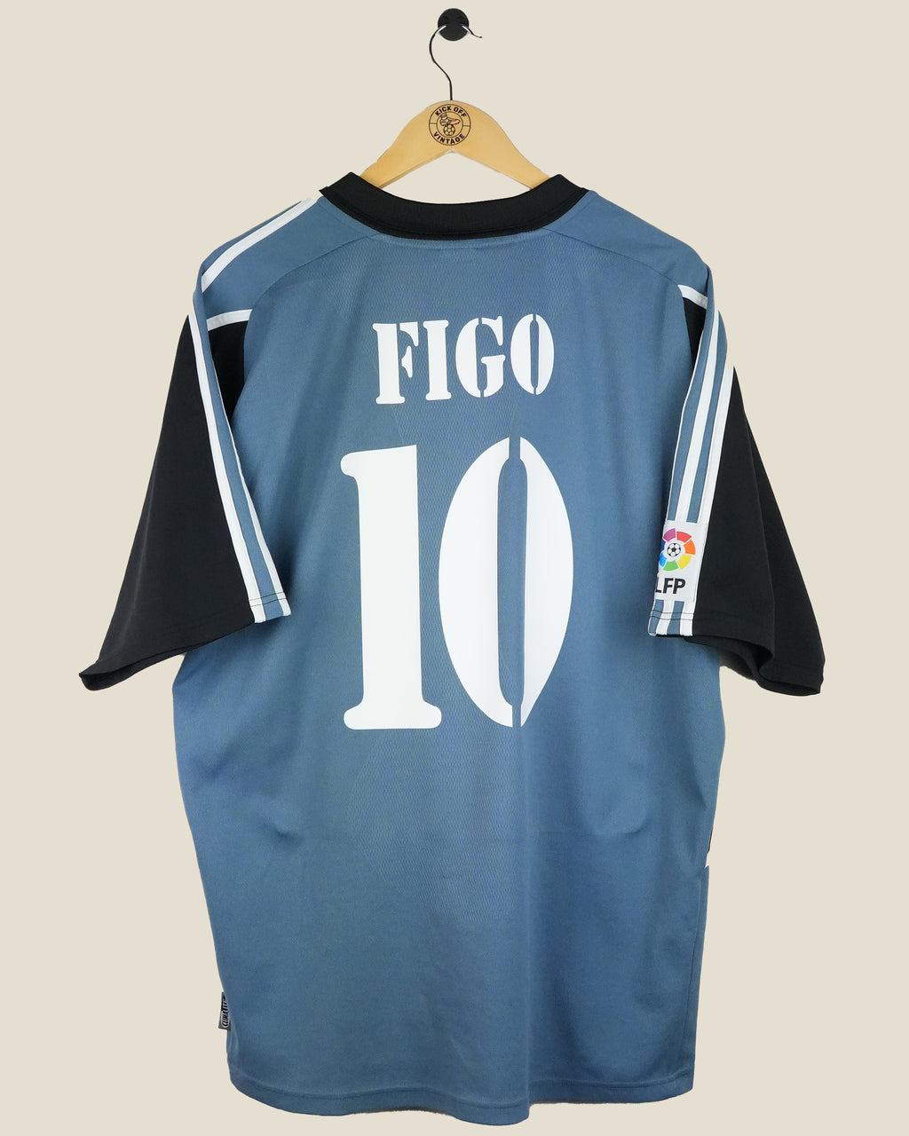 REAL MADRID 2001/02 FIGO THIRD SHIRT (XL) ADIDAS