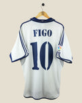 REAL MADRID 2000/01 FIGO HOME SHIRT (XL) ADIDAS